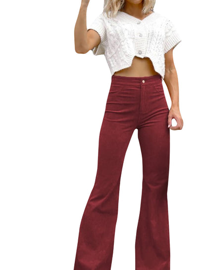 Franka | Corduroy Bell-Bottom Byxor