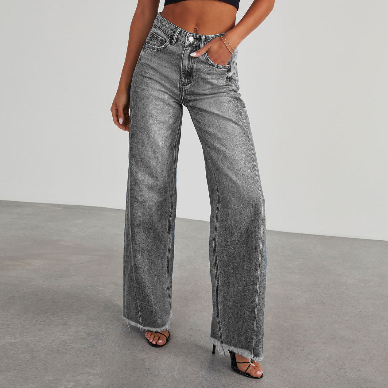Kari | High Waist Wide-Leg Denim