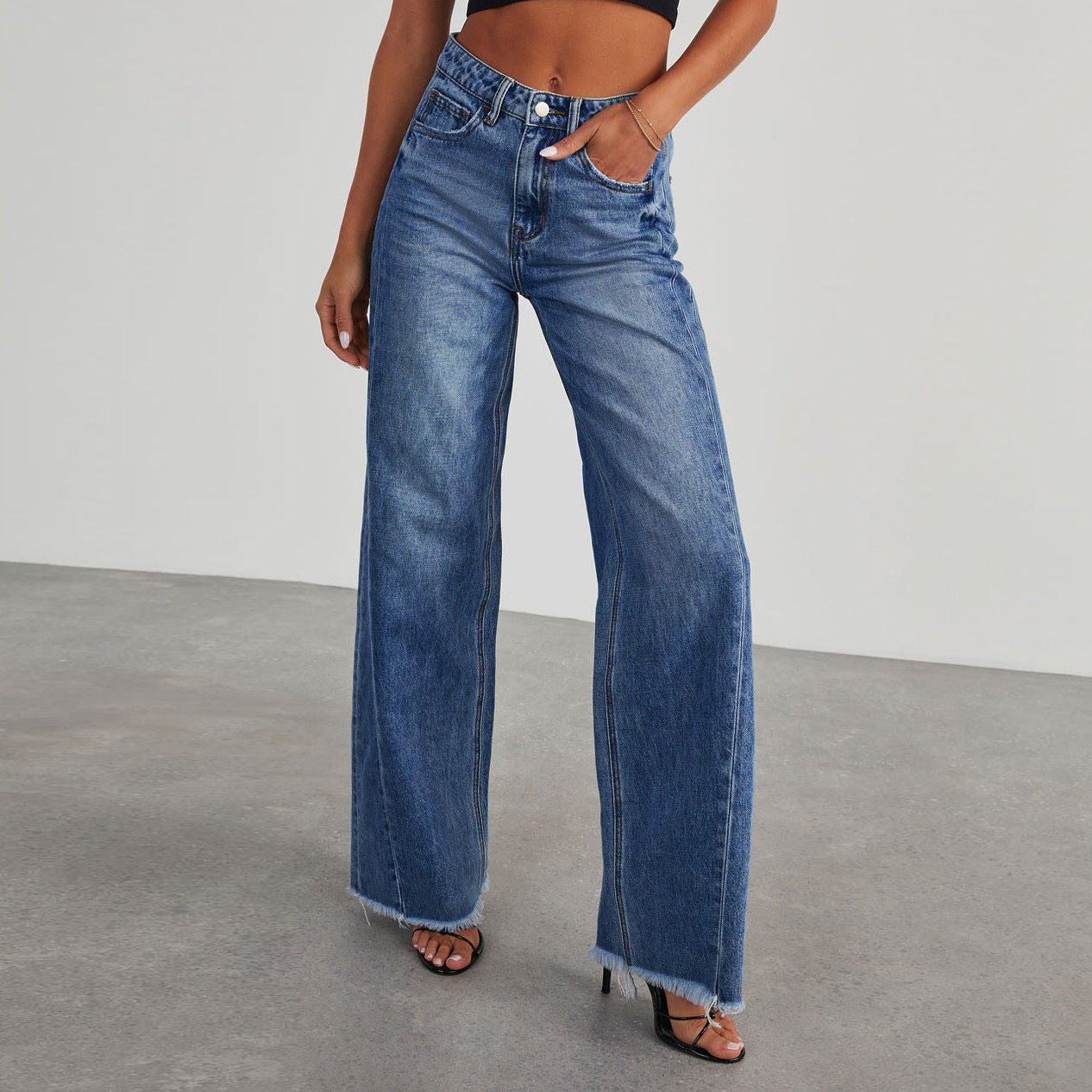Kari | High Waist Wide-Leg Denim