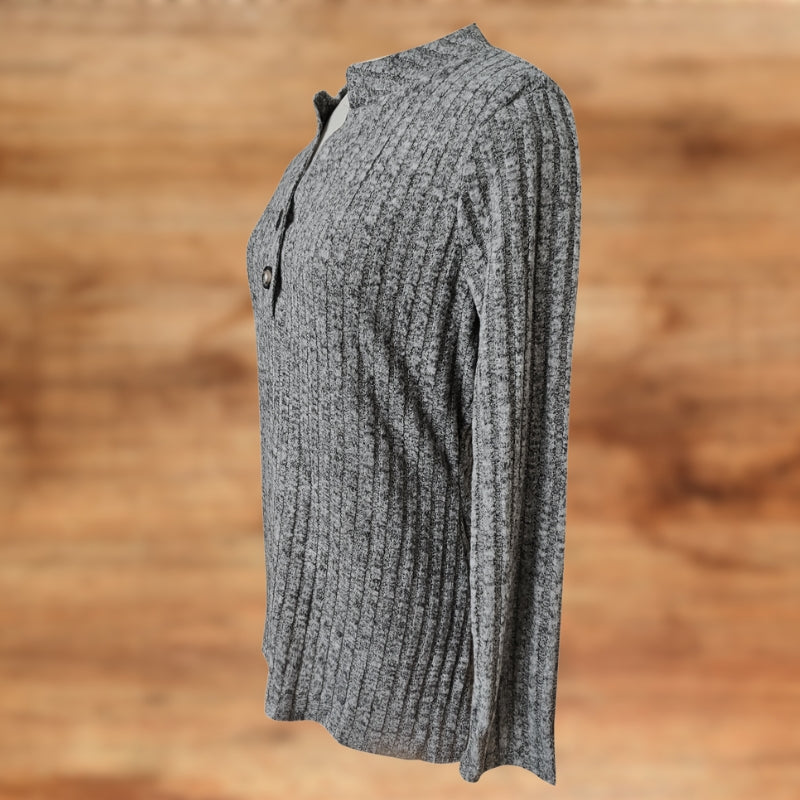 Elara™ | Luxe Longsleeve i Ribbstickad Premiumkvalitet