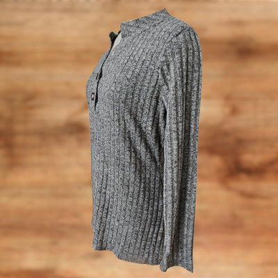 Elara™ | Luxe Longsleeve i Ribbstickad Premiumkvalitet