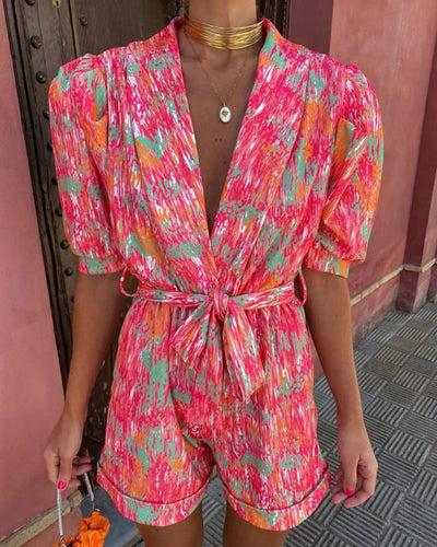 Marlee | Färgstark och avslappnad sommarbyxdress