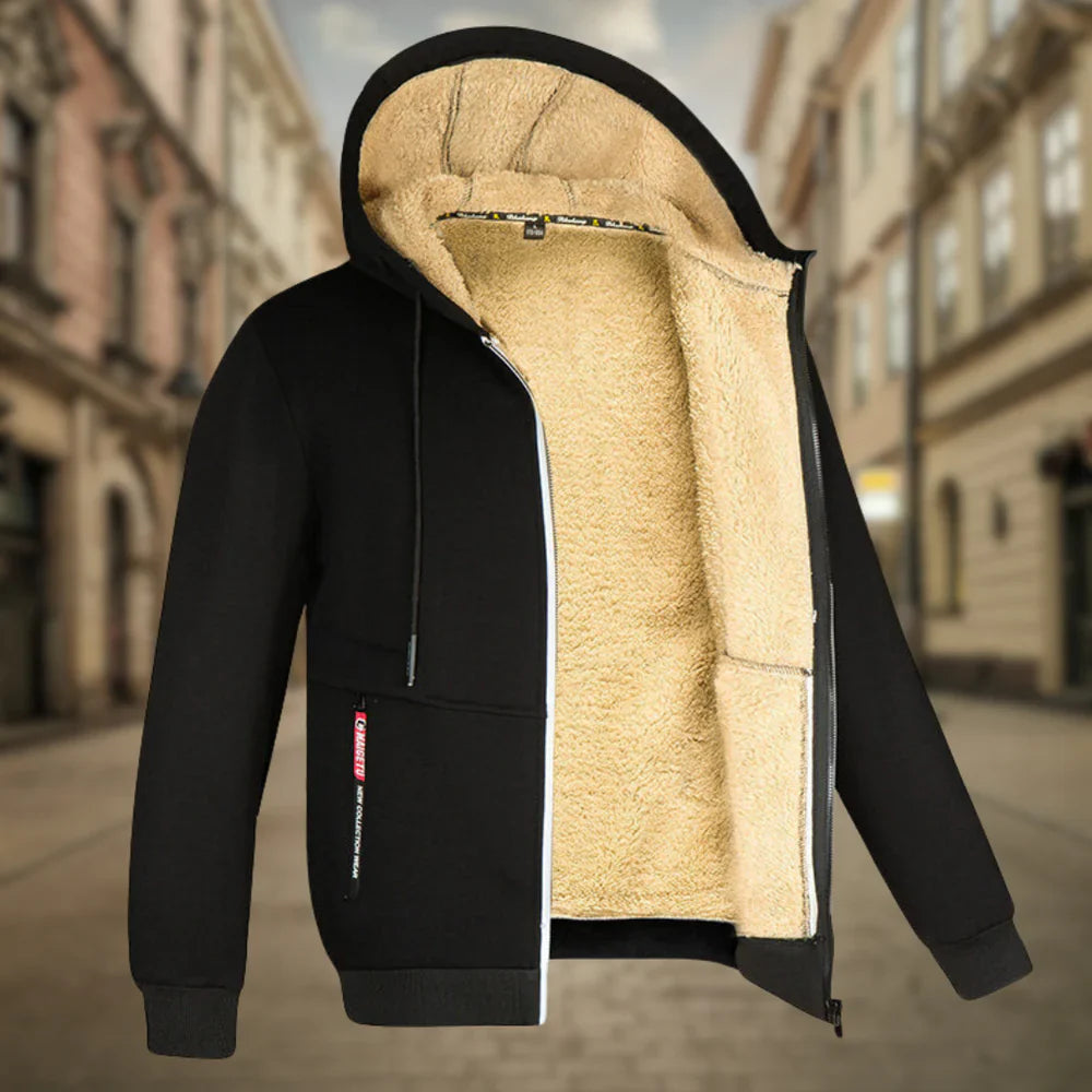 Henrik™ - Hoodie med fleecefoder