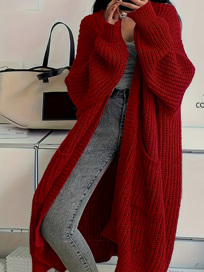 Jara™ – Lång Elegant Kappa med V-ringning