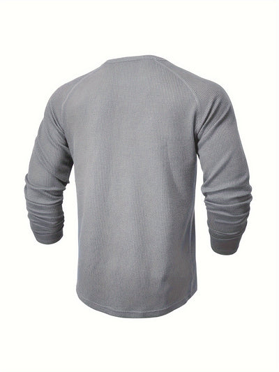 Swen | Herrenslippad T-shirt med Kort Knapplås