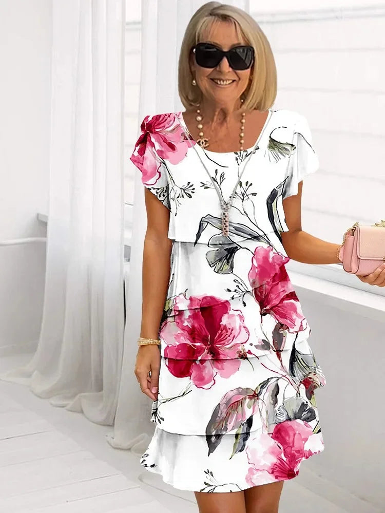 Colette™ | Blommig Klänning