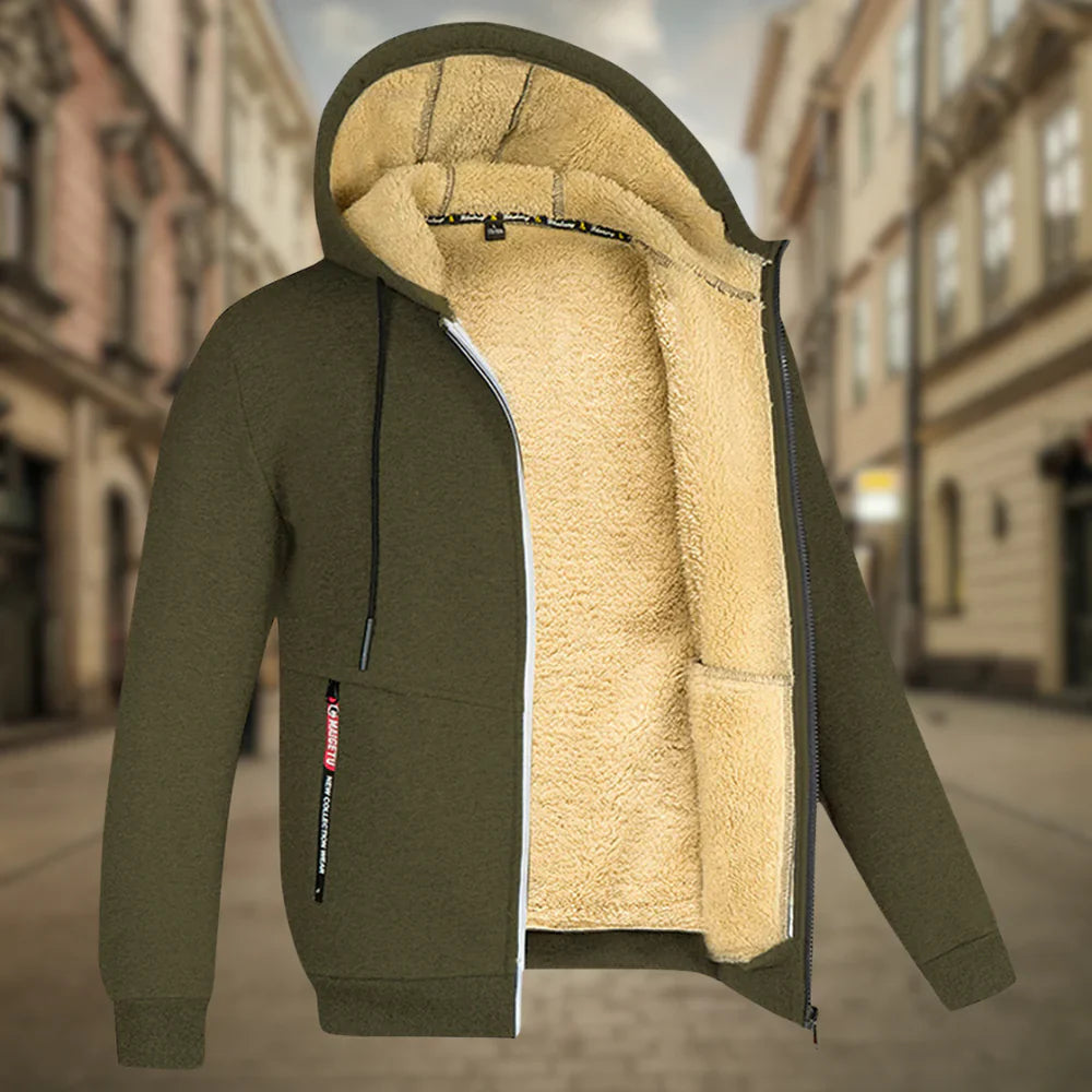 Henrik™ - Hoodie med fleecefoder