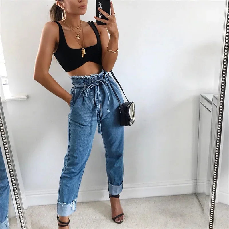 Luise | High Rise Dark Denim