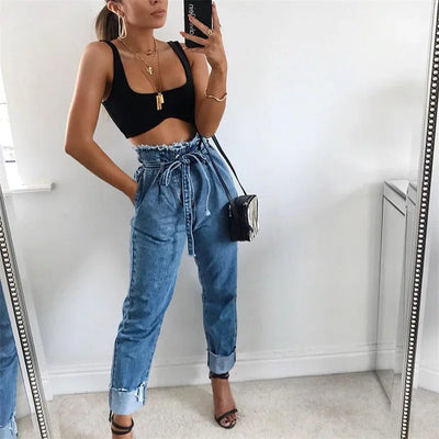 Luise | High Rise Dark Denim