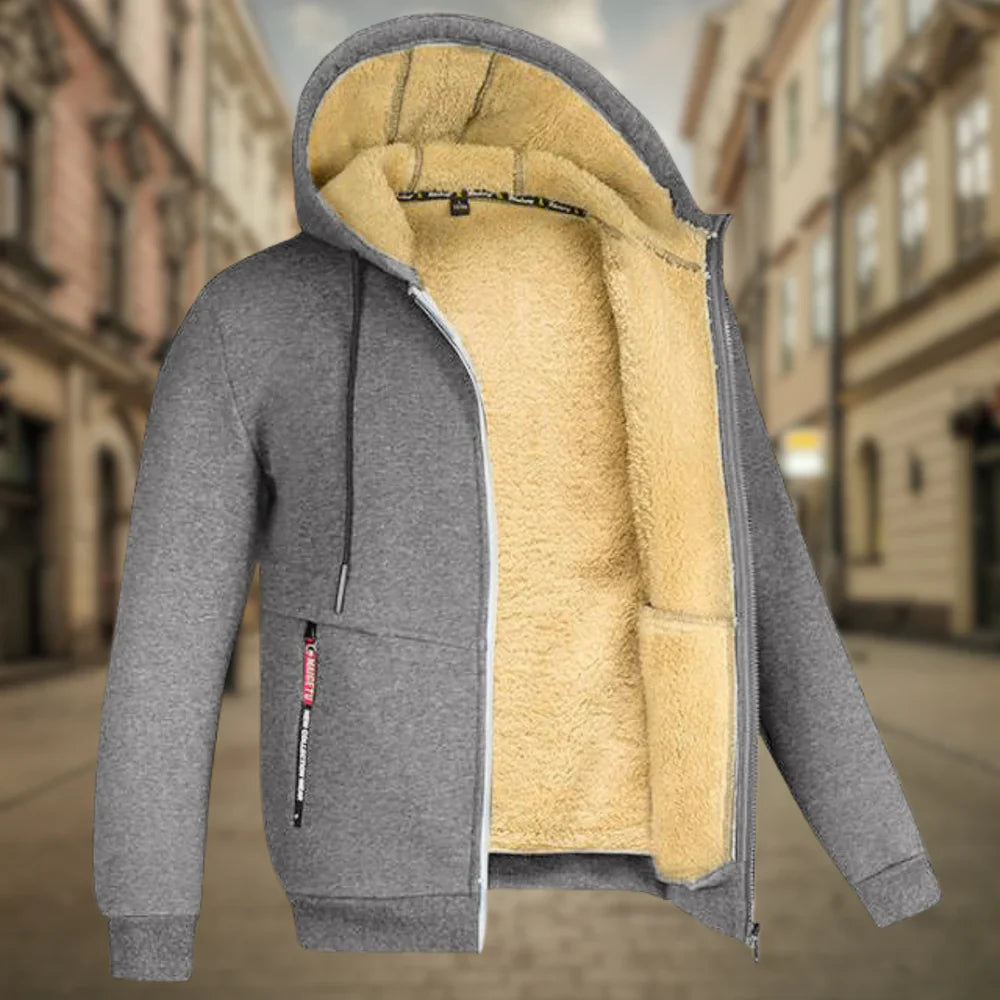 Henrik™ - Hoodie med fleecefoder
