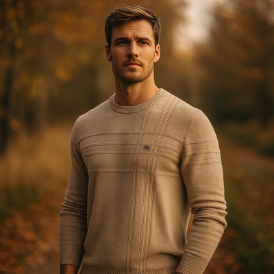 Javista™ | Herrtröja med Rutdesign