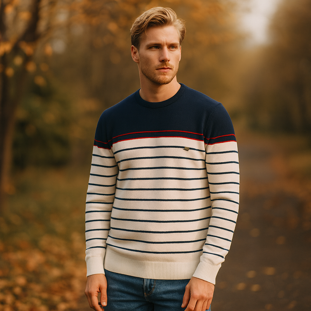 Javista™ | Herrtröja med Randdesign