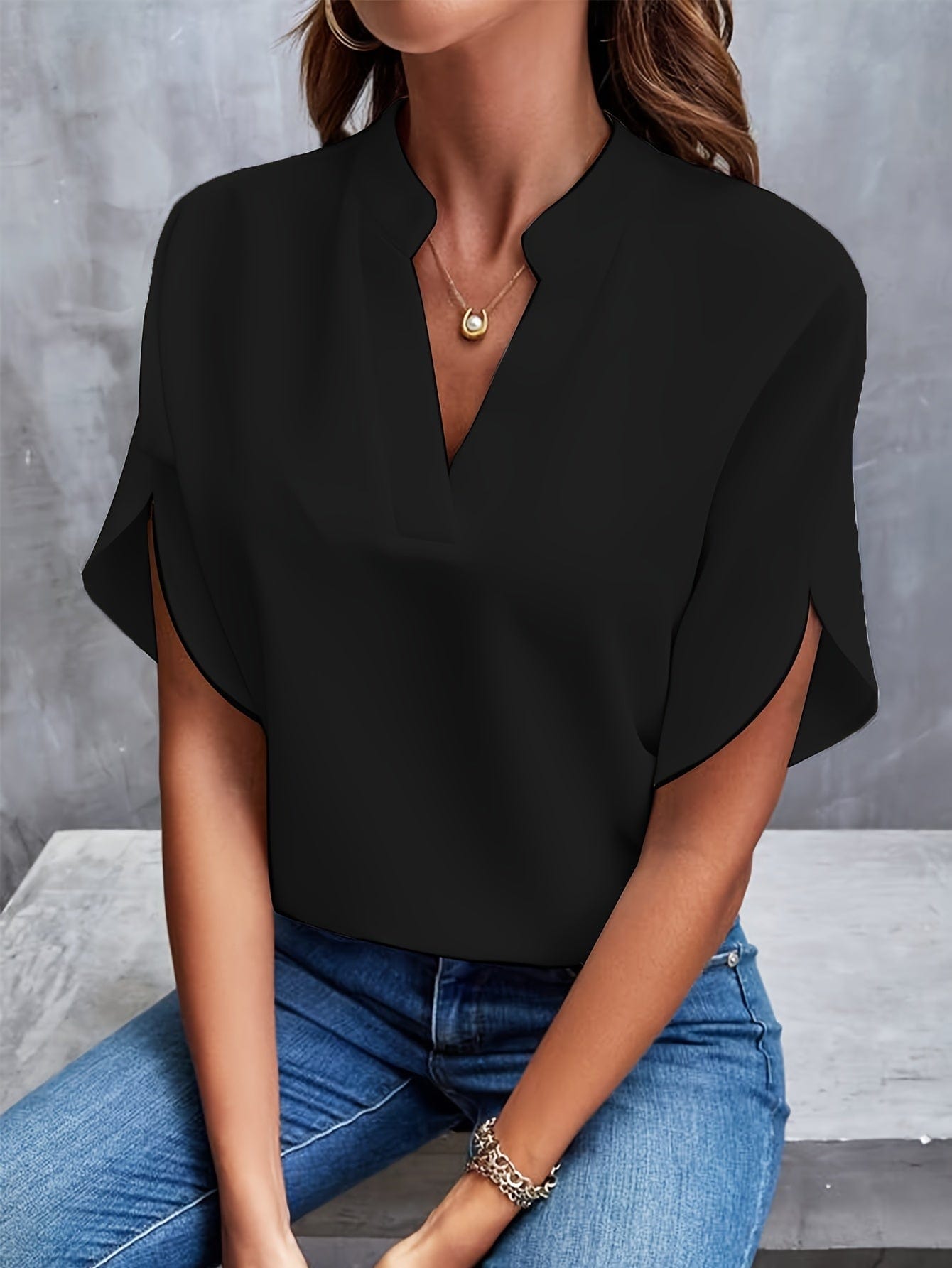 Florence – V-ringad blus