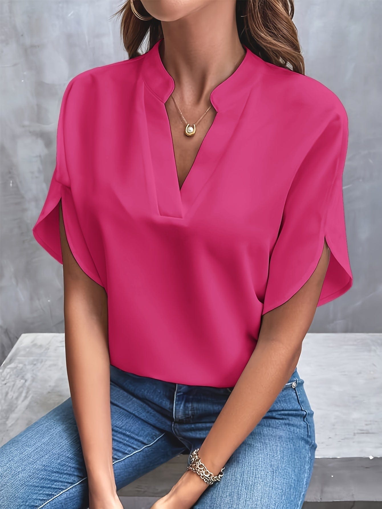 Florence – V-ringad blus