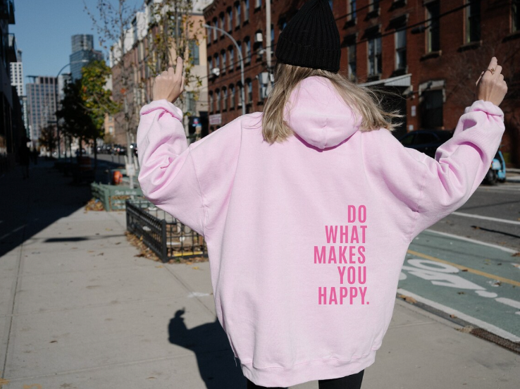 Glädje Hoodie™ | Oversized Hoodie med Mening och Komfort