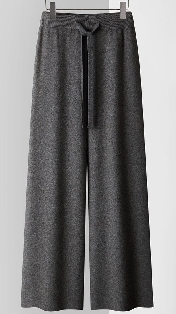 Rose | Wide-Leg Cashmere Knit Trousers