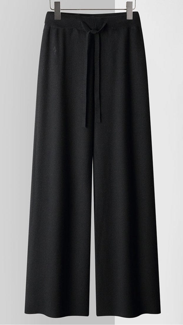 Rose | Wide-Leg Cashmere Knit Trousers