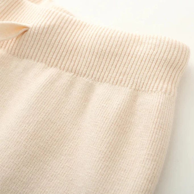 Rose | Wide-Leg Cashmere Knit Trousers