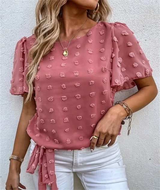 Vilya – Sommartopp med Blomdetaljer