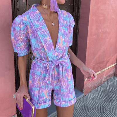 Marlee | Färgstark och avslappnad sommarbyxdress