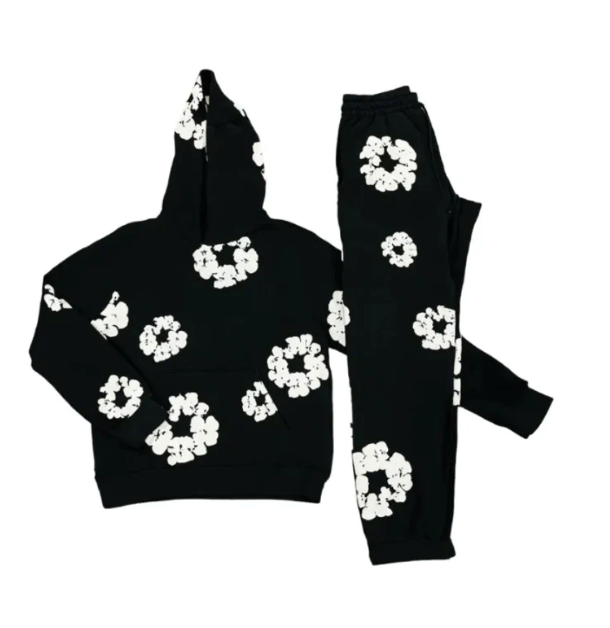Gamla Stan Fit  - Unisex Viral Floral Träningsoverall med ikoniska tryck