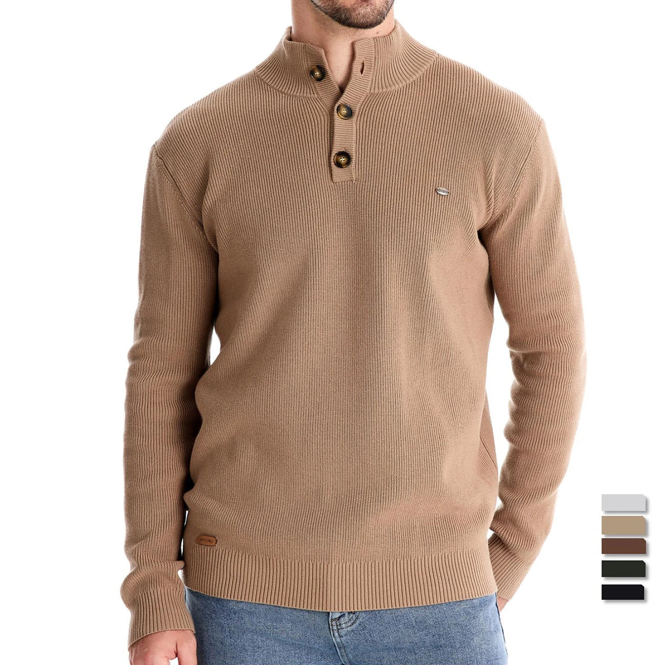 Javista™ | Herrtröja med Knappdesign