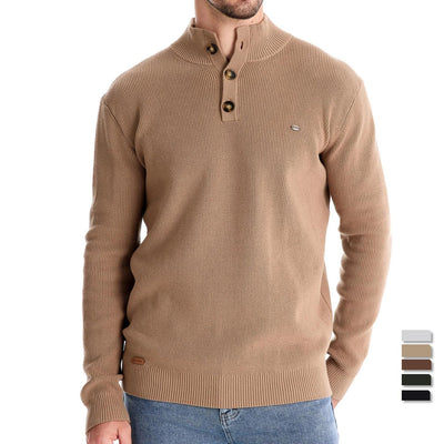 Javista™ | Herrtröja med Knappdesign