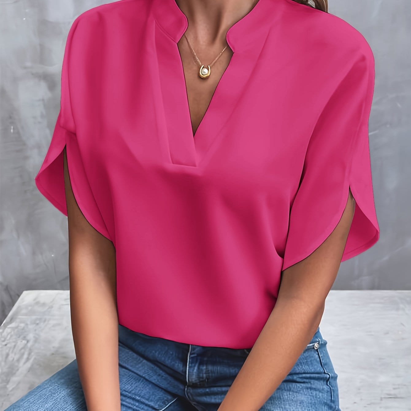 Florence – V-ringad blus