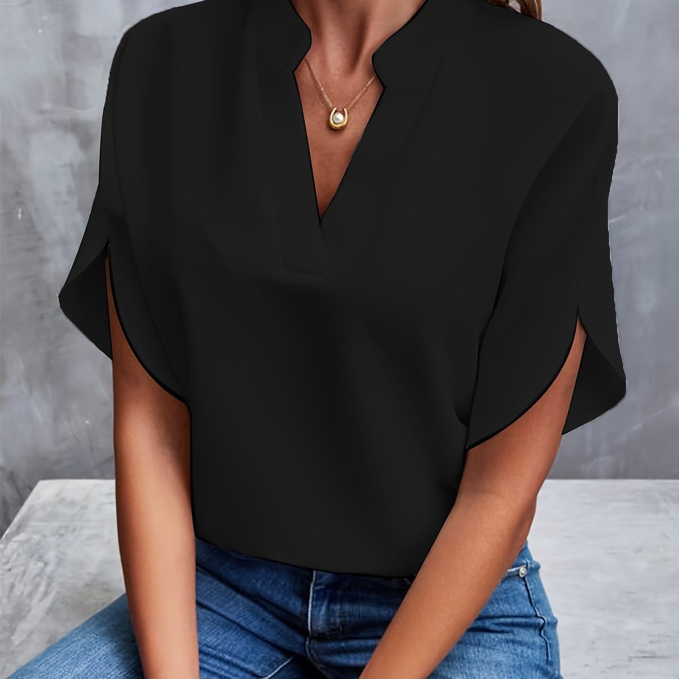 Florence – V-ringad blus