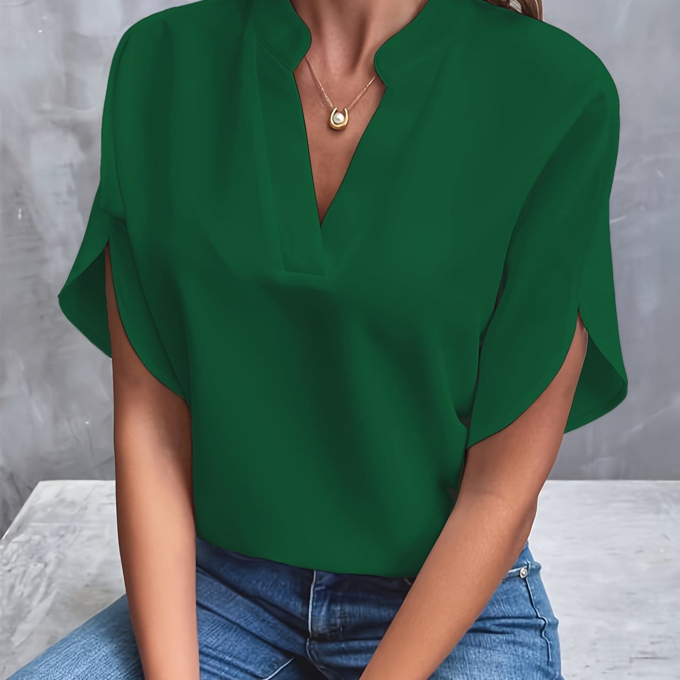Florence – V-ringad blus
