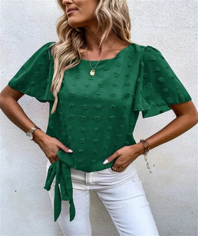 Vilya – Sommartopp med Blomdetaljer