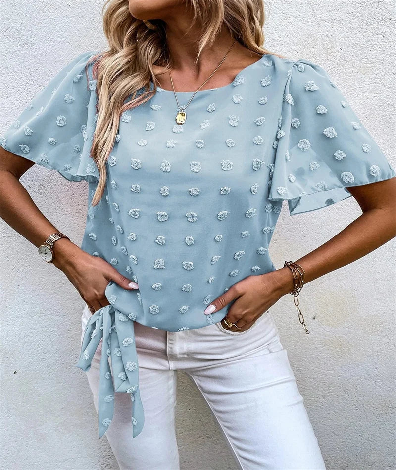 Vilya – Sommartopp med Blomdetaljer
