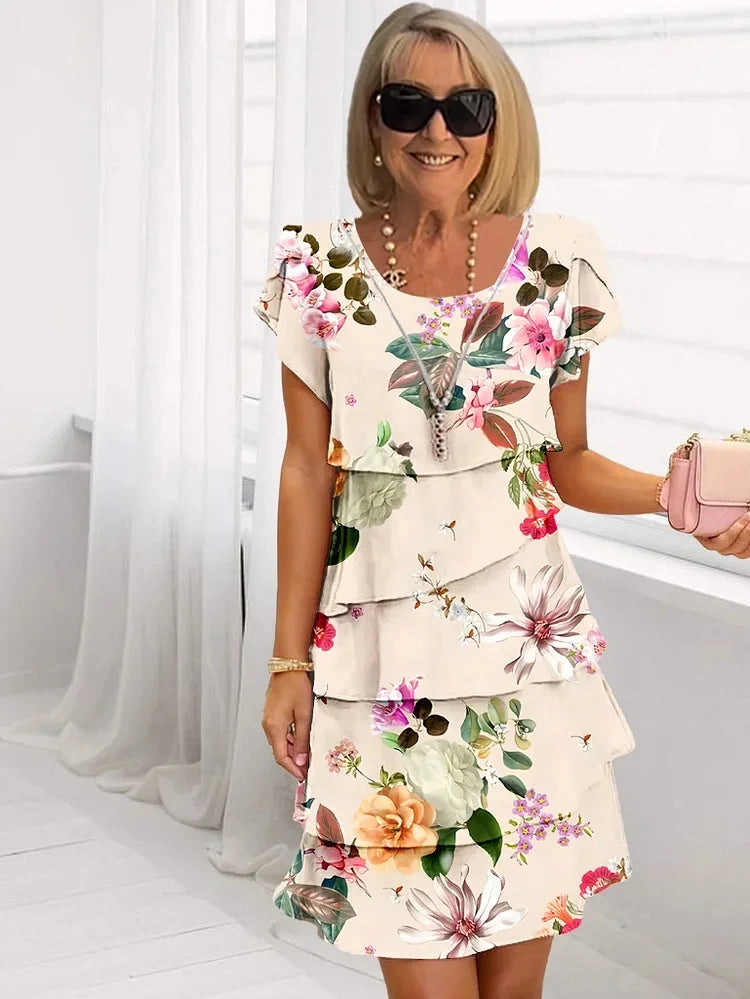 Colette™ | Blommig Klänning