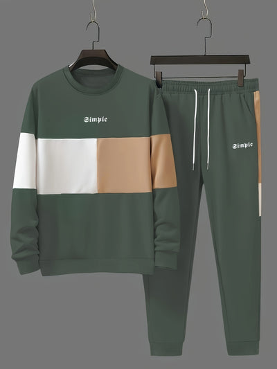 Aurelian | Herrset med Rundhalsad Tröja & Joggingbyxa