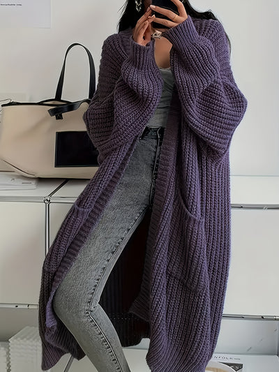 Jara™ – Lång Elegant Kappa med V-ringning