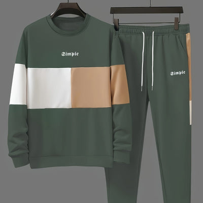 Aurelian | Herrset med Rundhalsad Tröja & Joggingbyxa