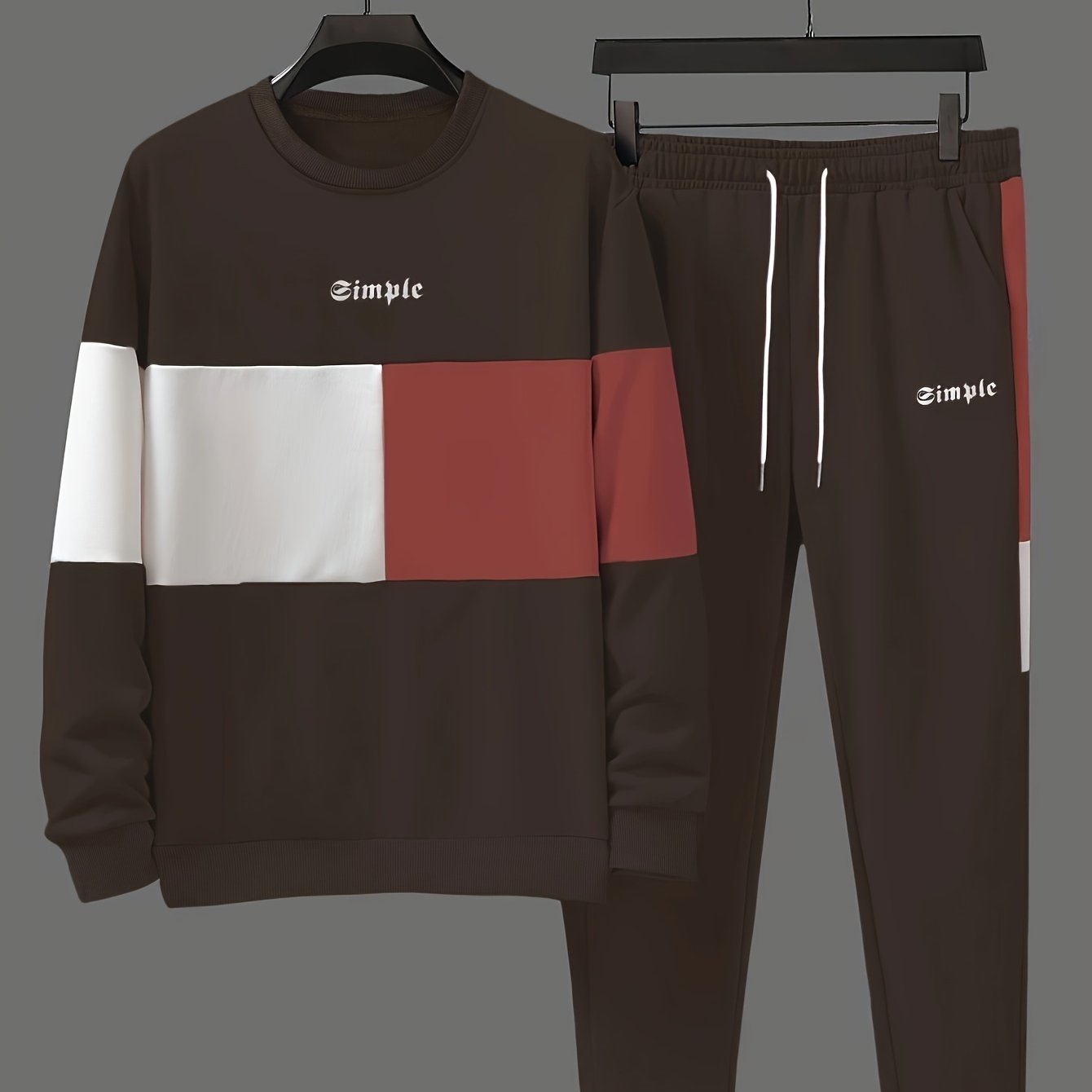 Aurelian | Herrset med Rundhalsad Tröja & Joggingbyxa