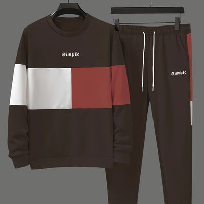 Aurelian | Herrset med Rundhalsad Tröja & Joggingbyxa