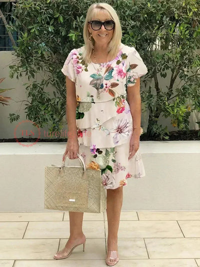 Colette™ | Blommig Klänning