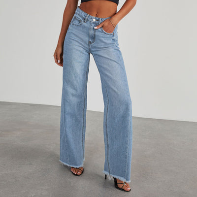 Kari | High Waist Wide-Leg Denim