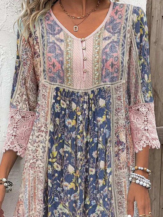 Capucine – Boho Sommarklänning med Karaktär