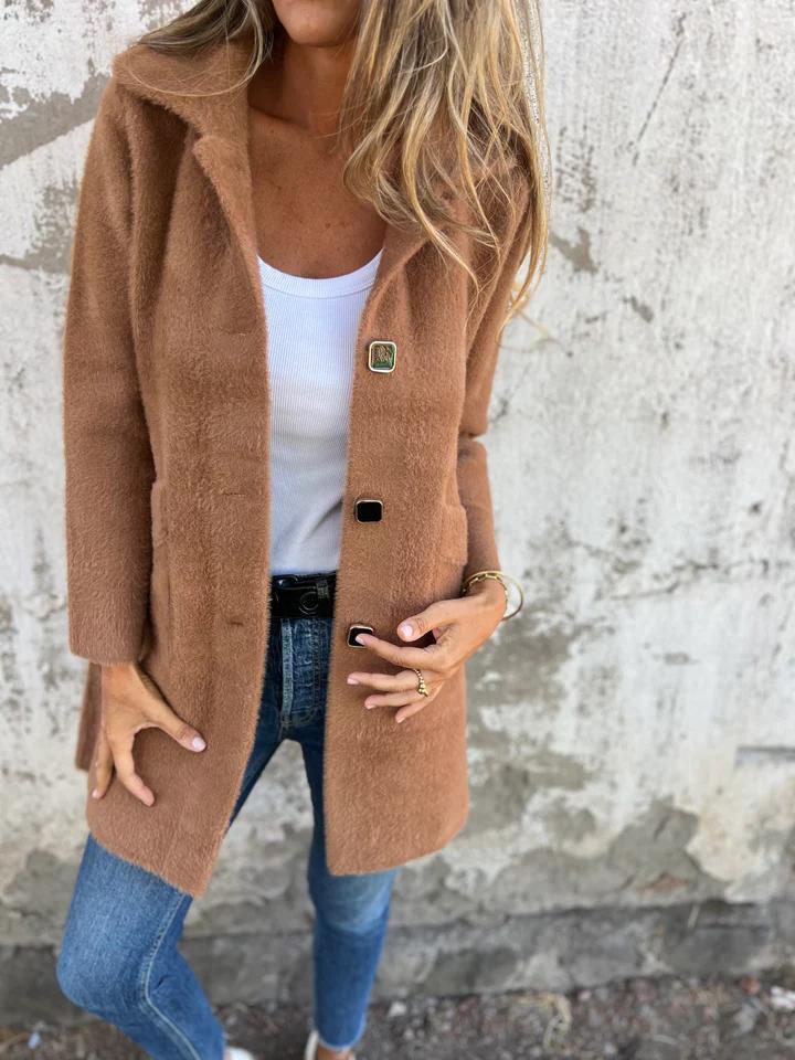 Annelore™ | Elegant Kappa med Revers
