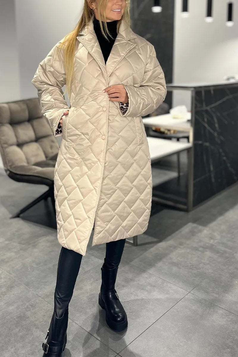 Verona Luxe™ – Vändbar dunjacka med leoparddetaljer