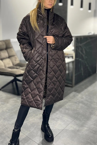 Verona Luxe™ – Vändbar dunjacka med leoparddetaljer