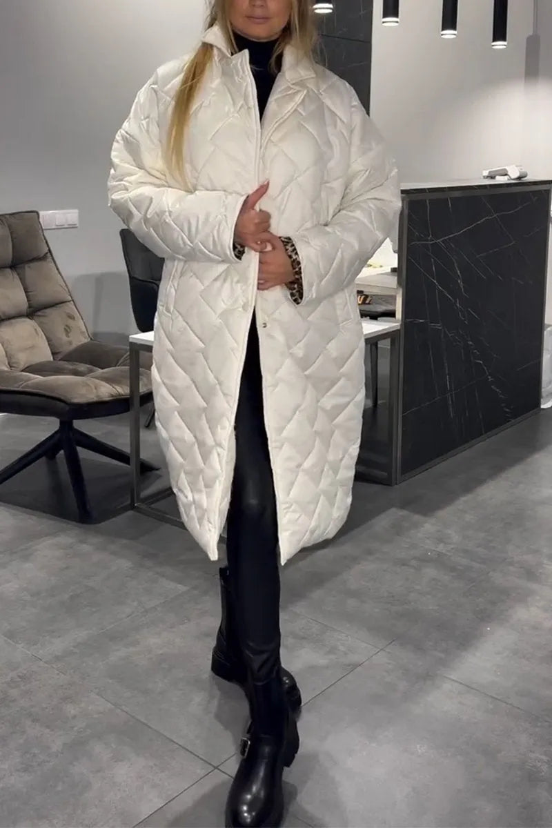 Verona Luxe™ – Vändbar dunjacka med leoparddetaljer