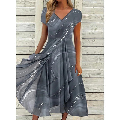 Kima – Stilig och Elegant Midi Klänning för Alla Tillfällen