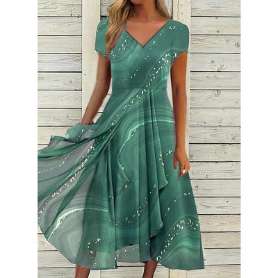 Kima – Stilig och Elegant Midi Klänning för Alla Tillfällen