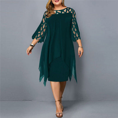 JOSEFIN | Chic Plus Size Midiklänning