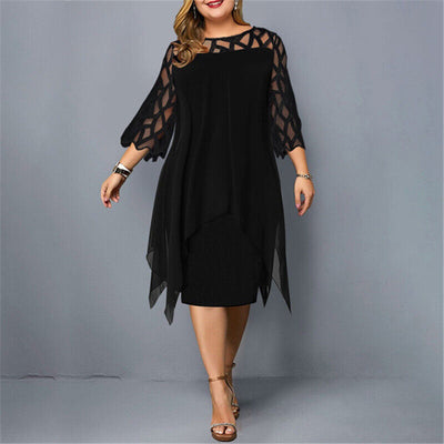 JOSEFIN | Chic Plus Size Midiklänning