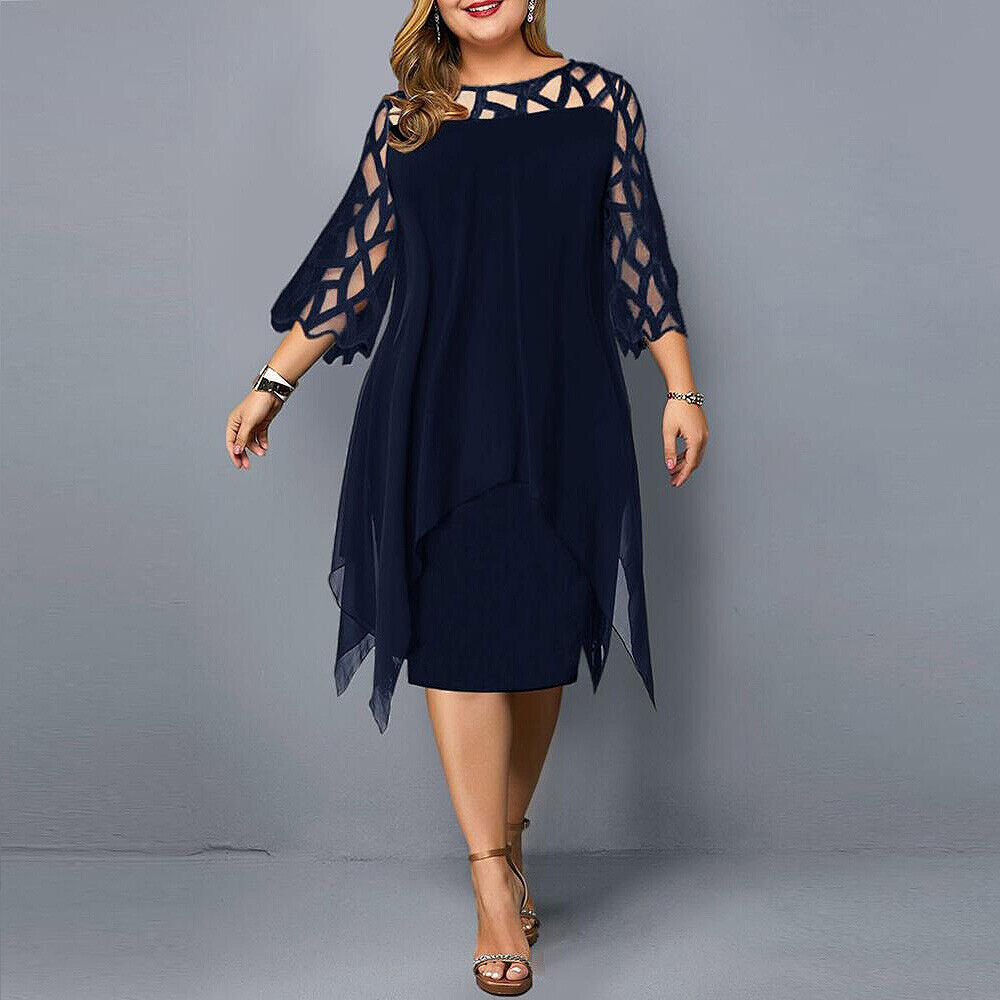 JOSEFIN | Chic Plus Size Midiklänning